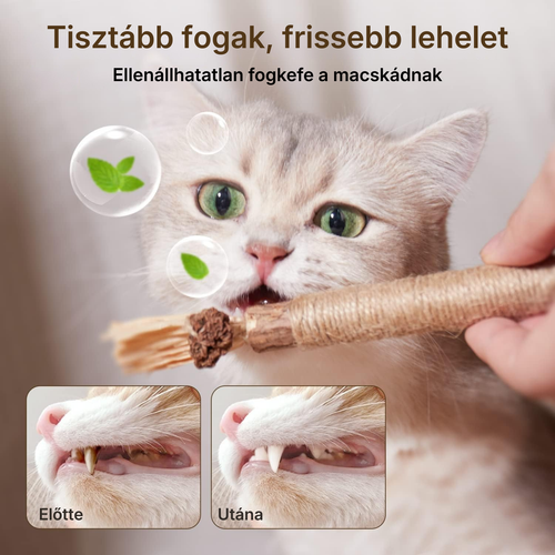 Catzy Dental Pro – Természetes Matatabi Fogtisztító Macskajáték
