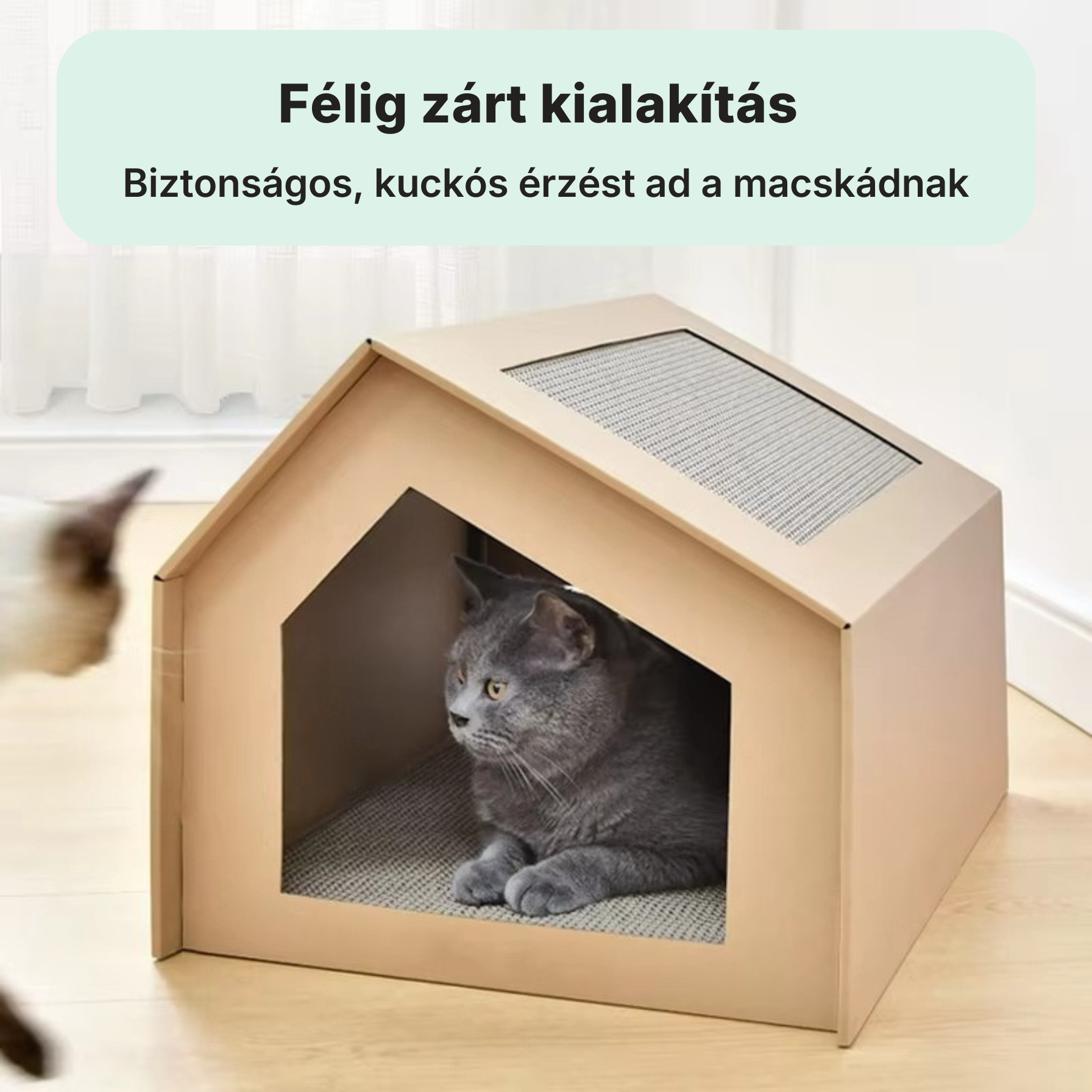 Catzy Chillin Box - Karton Macska Kuckó Kaparóval