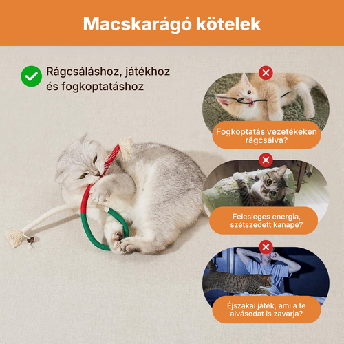 Catzy Dental - Fogtisztító és Stresszoldó Interaktív Macskajáték