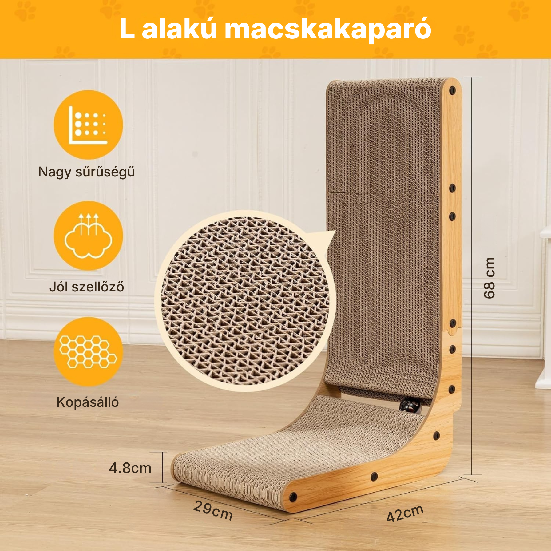 Catzy Scratcher - Bútorvédő Kaparófa Macskajáték