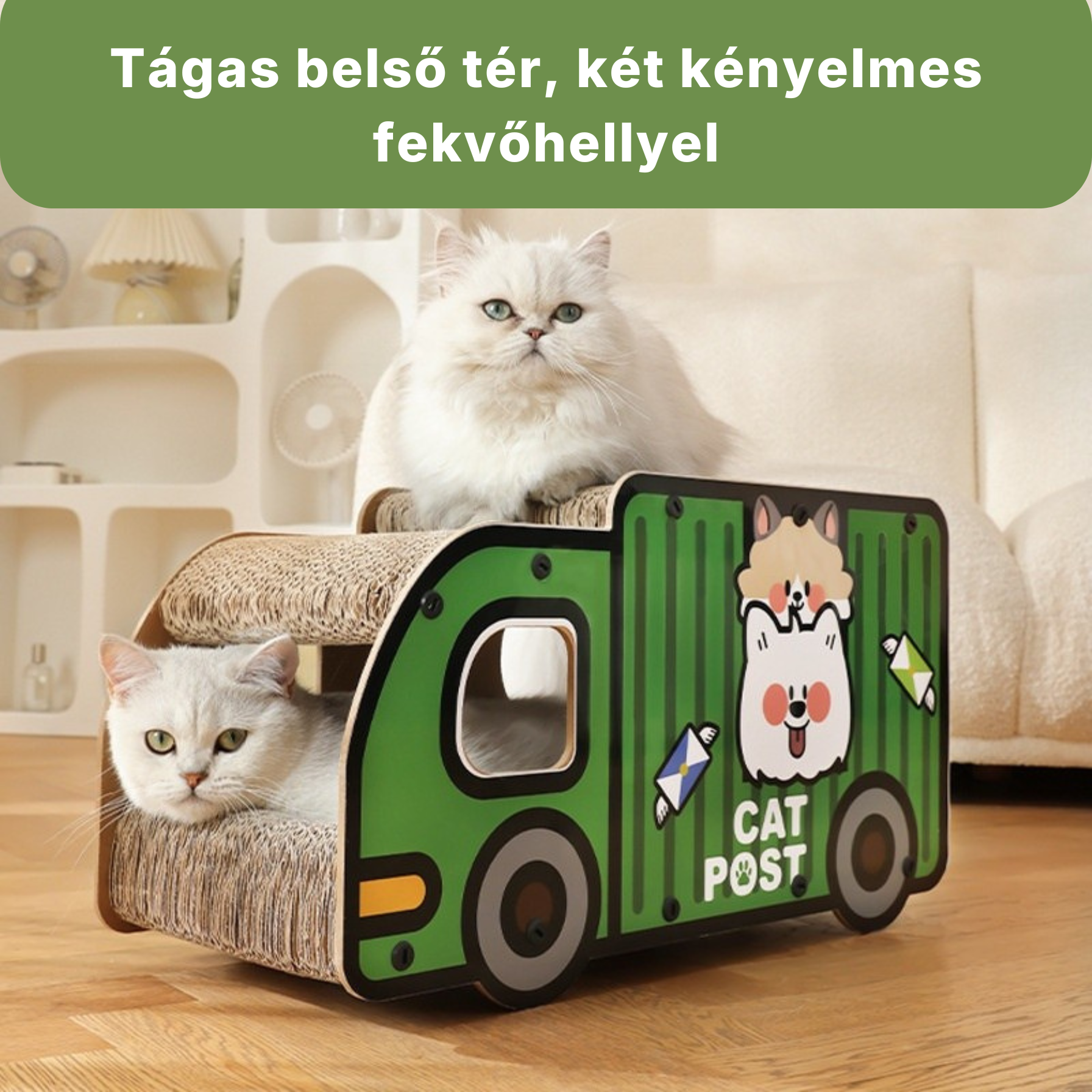 Catzy Rider – Ergonomikus Macska Kaparó és Pihenő Rámpa