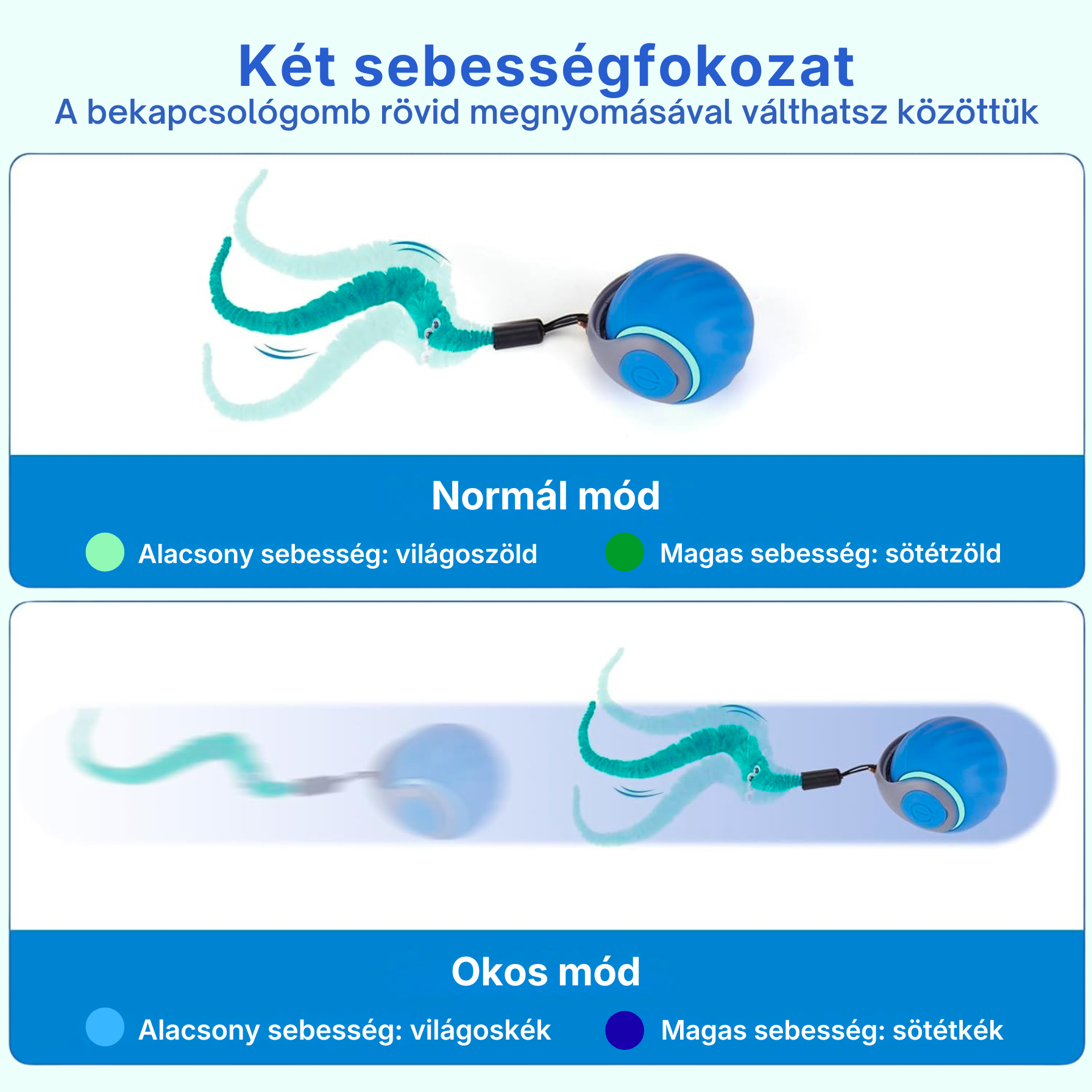 PurrHunter Ballzie - Interaktív Cicalabda Okos, Önjáró Macskajáték