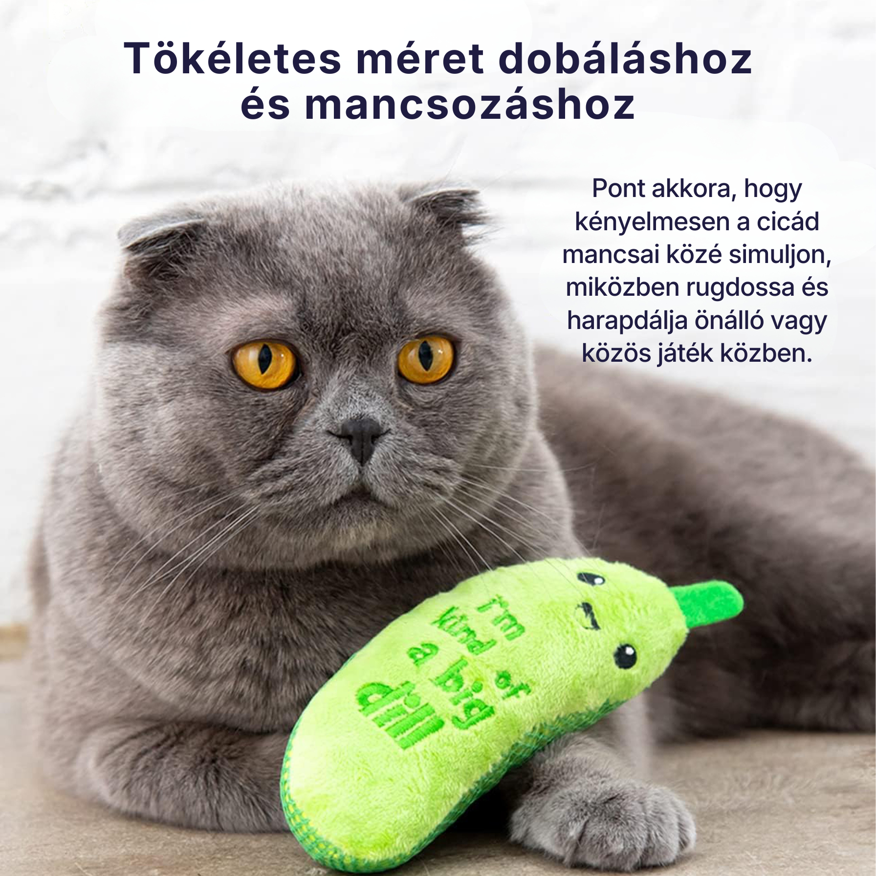 Catzy Veggie – Plüss Rágó Macskajáték