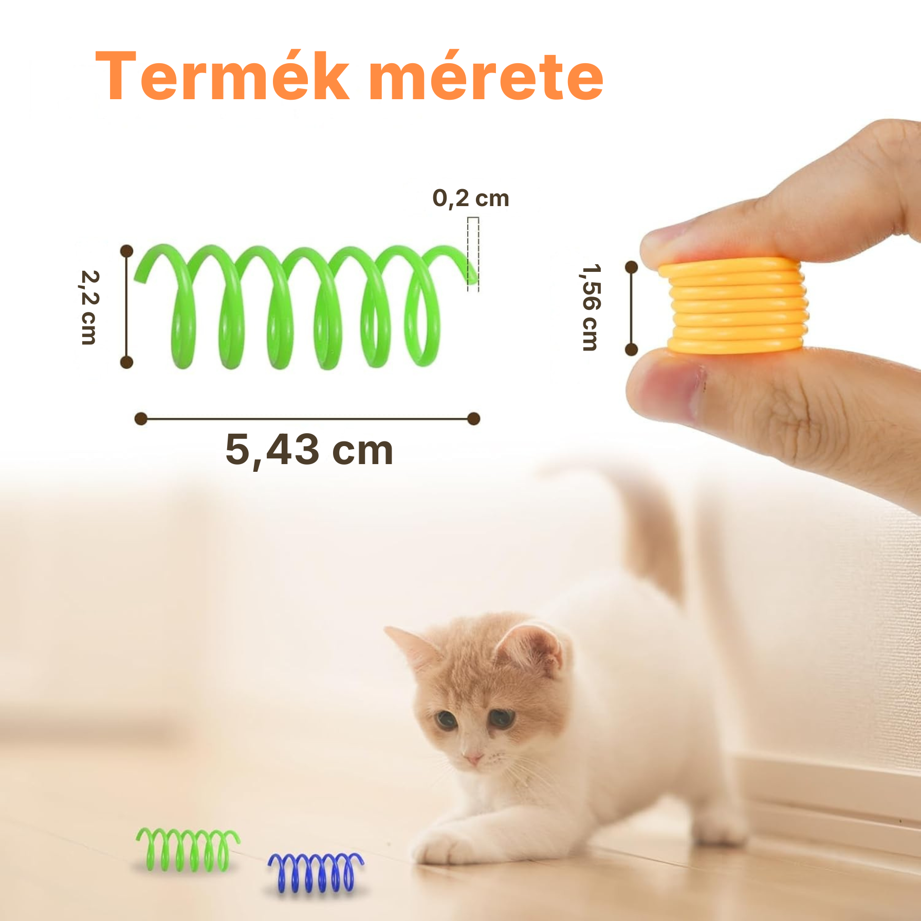 Catzy Springer – Interaktív Ugráló Rugós Játék Macskáknak