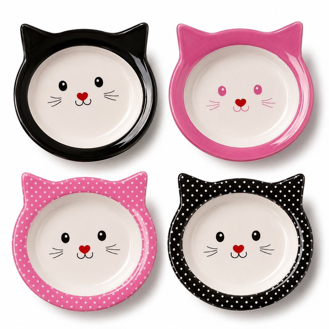 Catzy Meow Bowl – Cicafej Alakú Melamin Macskatál