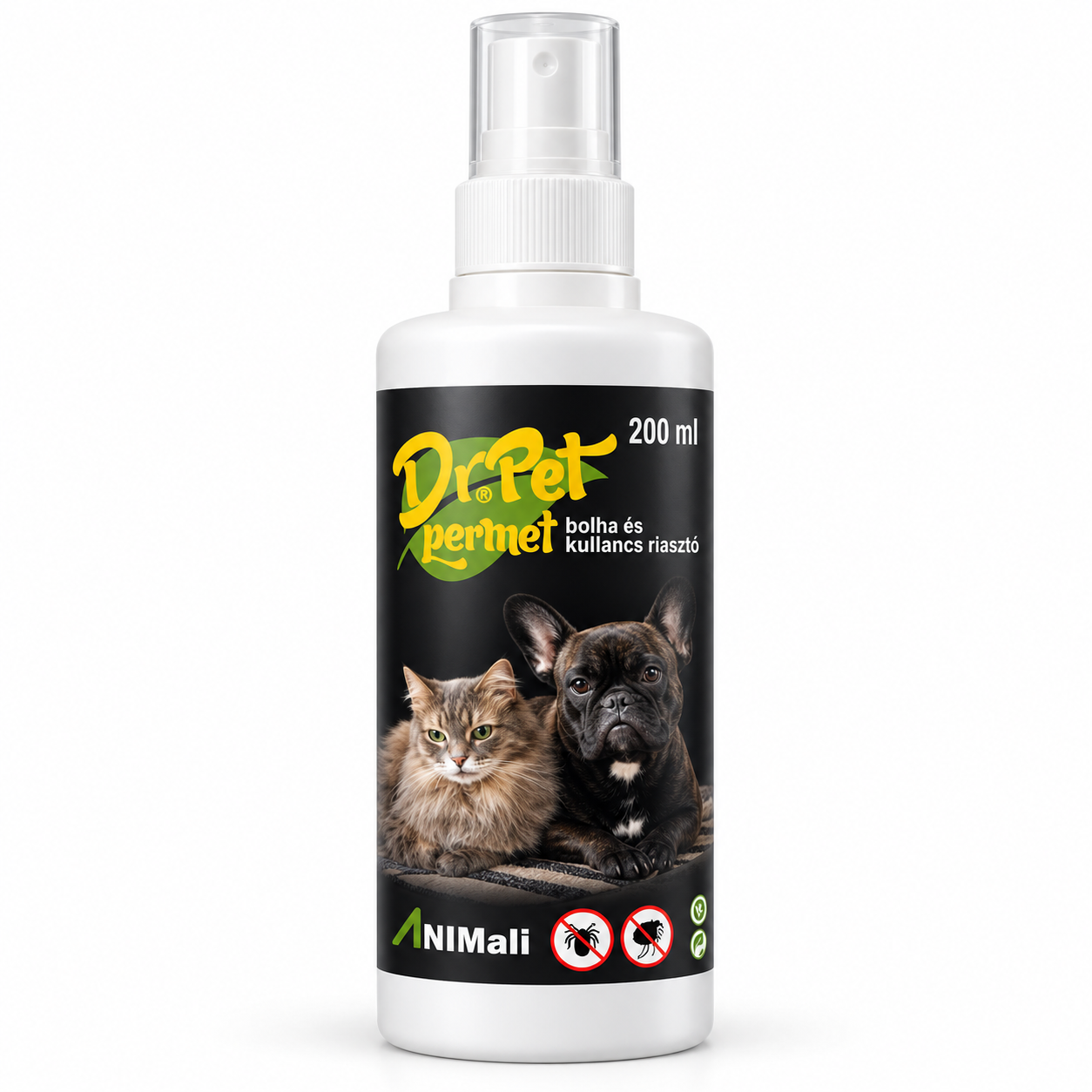 Bolha- és Kullancsriasztó Permet Macskáknak 200 ml