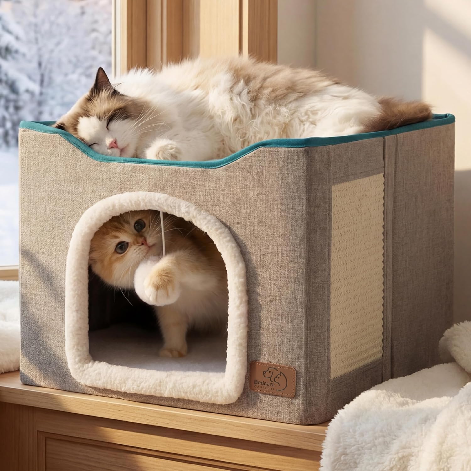 Catzy Corner – Összecsukható macska kuckó és bújóház