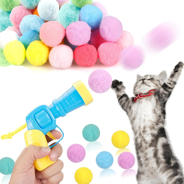 PurrHunter Ball – Interaktív Plüsslabdakilövő Macskajáték