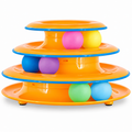 Catzy Spinner – 3 Szintes Golyópályás Interaktív Macskajáték